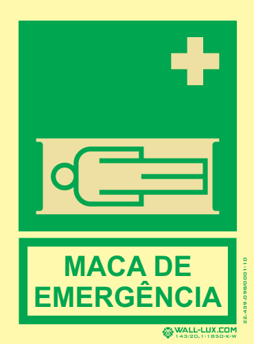 Placa Fotoluminescente – ORIENTAÇÃO E SALVAMENTO