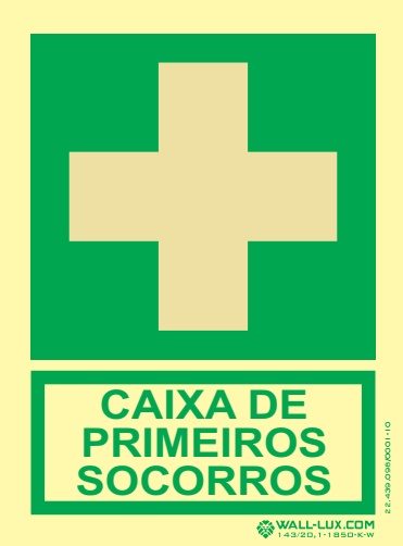 Placa Fotoluminescente – ORIENTAÇÃO E SALVAMENTO