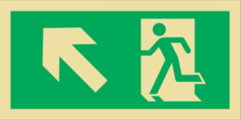 Placa Fotoluminescente – ORIENTAÇÃO E SALVAMENTO - S0500