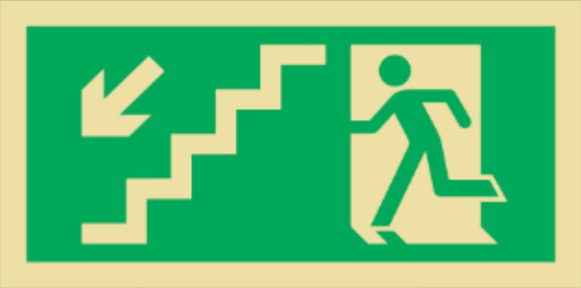 Placa Fotoluminescente – ORIENTAÇÃO E SALVAMENTO - S0900