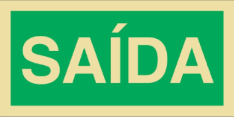 Placa Fotoluminescente – ORIENTAÇÃO E SALVAMENTO - S1200