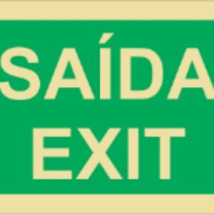 Placa Fotoluminescente – ORIENTAÇÃO E SALVAMENTO - S1202