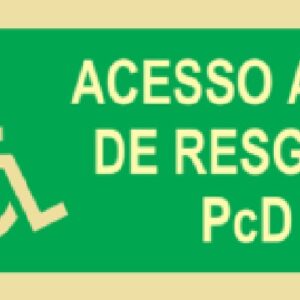 Placa Fotoluminescente – ORIENTAÇÃO E SALVAMENTO - S1203