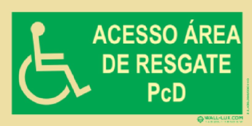 Placa Fotoluminescente – ORIENTAÇÃO E SALVAMENTO - S1203