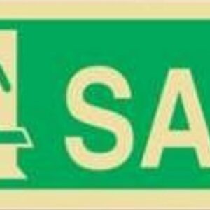 Placa Fotoluminescente – ORIENTAÇÃO E SALVAMENTO - S1301