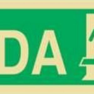 Placa Fotoluminescente – ORIENTAÇÃO E SALVAMENTO - S1302