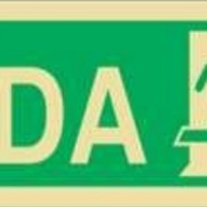 Placa Fotoluminescente – ORIENTAÇÃO E SALVAMENTO - S1303
