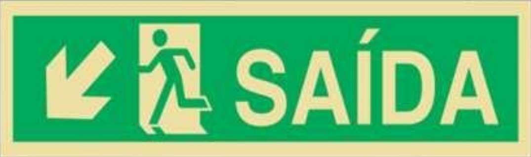 Placa Fotoluminescente – ORIENTAÇÃO E SALVAMENTO - S1305
