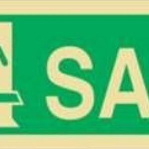Placa Fotoluminescente – ORIENTAÇÃO E SALVAMENTO - S1306