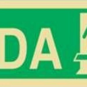 Placa Fotoluminescente – ORIENTAÇÃO E SALVAMENTO - S1307