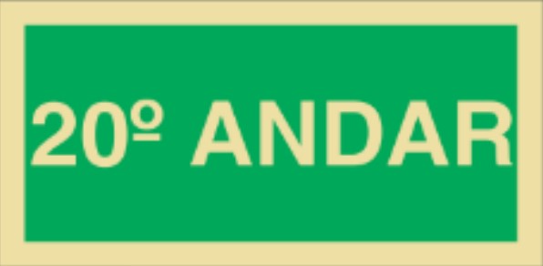Placa Fotoluminescente – ORIENTAÇÃO E SALVAMENTO - S1720