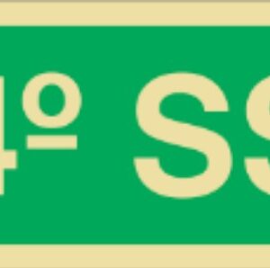 Placa Fotoluminescente – ORIENTAÇÃO E SALVAMENTO - S1734