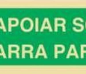 Placa Fotoluminescente – ORIENTAÇÃO E SALVAMENTO - S1802