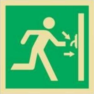 Placa Fotoluminescente – ORIENTAÇÃO E SALVAMENTO - S1803